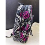 Vera Bradley  Canterberry Magenta Women's Black Pink Floral Back Pack SKU 6090 Photo 1