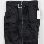 Dalia Collection NWT  Zip Front Belted Pencil Skirt Photo 0