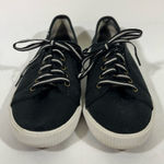 Keds KICKSTART CANVAS SNEAKERS WOMENS SZ 8 BLACK & GRAY PREOWNED Photo 0