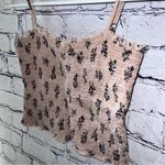 Brandy Melville Light Pink Smocked Floral Crop Top Photo 1