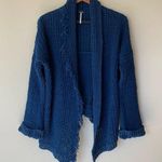 Free People I'll Be Around Cardigan Sz Small Blue Photo 0