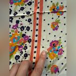 Vintage 70/80s Honey silk floral made in Japan neck head scarf Blue Photo 5