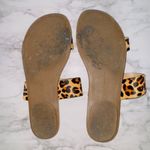 J.Crew J By  Leopard Calf Hair Easy Summer Slide Sandals Leather L1080 size 7 Photo 3
