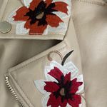 Dennis Basso Madison Ave. faux leather floral jacket Photo 3