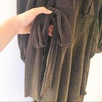 PatBO Metallic Wrap Dress 6 Brown Photo 5