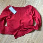 Emma Lou Red Crop Top Photo 2