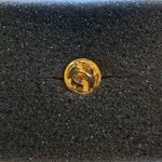 Avon Tiny Angel Birthstone Pin March Simulated Aquamarine CZ Heart Pin Photo 3