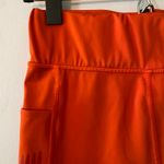 Savage X Fenty Sport Orange Biker Shorts Workout Women's size 12 / 14 Large Photo 2