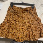 Animal print Wrap Around Skirt Brown Size M Photo 0