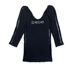 Bebe  Y2K rhinestone cut out bodycon top/dress M/L Photo 2