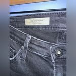 AG Adriano Goldschmied Adriano Goldschmied Raw Hem Stilt Crop Black Wash Cigarette Crop Jeans Size 25 Photo 1