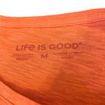 Life is Good Short Sleeve Textured Slub Dress Positive Rising Sun Womens Med Photo 5