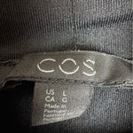COS  Slim-Fit Turtleneck Bodycon Dress‎ Black Sz L Photo 3