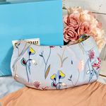 Miu Miu Baby Blue Silk Lined Clutch/Cosmetic Bag Photo 2