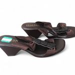 Italian Shoemakers  Women’s Dark Brown Bow Sandals Size 9 Photo 6