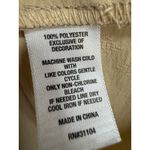 Wonderly Beige Boho VNeck Tassel Blouse Size Large Concert Light Weight Minimalist Photo 5