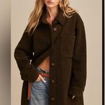 Lucky Brand  Oversized Shirt Jacket size Large in dark olive green style #131506 Photo 1