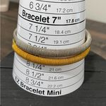 Bijoux Cascio vintage 2 signed bangle bracelets gold and silver toned si… Size 8 Photo 5