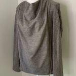 COS gray wool long sleeve cowlneck top size 4 Photo 3