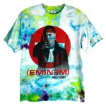 Eminem Small T Shirt Handmade Tie Dye Short Sleeve Green Blue Tee Rapper‎ 1507 Photo 0
