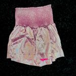 🎃*NWOT* women’s small metallic high waisted flowy party shorts‎ Pink Photo 2