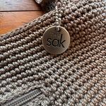 The Sak Double Strap Knit Crochet Shoulder Bag Tan Taupe Photo 1
