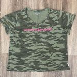 Calvin Klein Womens Jeans Green Camouflage Tee - 1X Photo 0