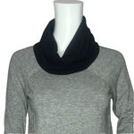 RAYA Sweater Womens XS Gray Black Colorblock Cowl Neck Basic Neutral Minimalist Photo 4