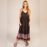 Natural Life Jamie Brown Boho Wide Leg Jumpsuit Small Photo 7
