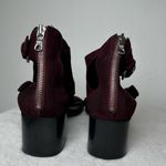 Rag and Bone  Burgundy Made in Italy Suede Sandals in Size 8.5 Photo 4