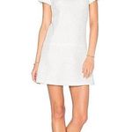 Alice + Olivia  Dropped Waist Mini Dress with Jacquard Print Bridal/ Graduation Photo 0