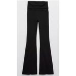 Aerie  Offline Black Foldover High Rise Short Super Flare size Small Photo 9