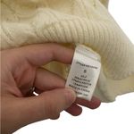 Baltic Born  Women's Cream Cable Knit Sweater Scallop Hem Small Photo 1