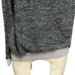 Nation Ltd  Charcoal Gray Black Marled Knit Pullover‎ Sweater Top Size Medium Photo 3
