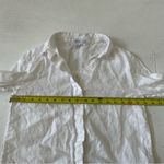 James Perse LIGHTWEIGHT LINEN SHIRT DRESS WHITE SIZE 0 Photo 5