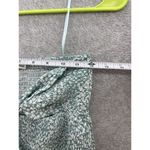 O. Vianca Women's Strapless Dress Smocked Green Micro Floral Tie Front Large Size undefined Photo 6