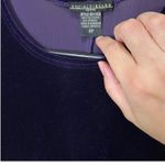 Velvet Social Circles Petite Velvet Dress Womens 6P Purple Long Sleeve Cocktail Photo 4
