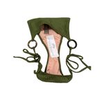 J.Crew  Wide-Rib Curved-Waist Cheeky String Bikini Bottom W/ Rings‎ Sz M NEW Photo 4