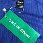 SheIn EZwear Women's Royal Blue Long Sleeve Ribbed Dress - Size Large - NWT Photo 4