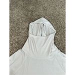 Athleta Essence Tunic Cowl Neck Hoodie Pullover Long Sweater White Athletic M Photo 5