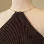 Line and Dot Pearl necklace halter top Photo 1