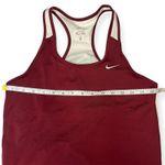 Nike Dri-FIT Airbone Racerback Tank Top Maroon White Sz Large Running Training Photo 5