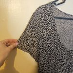 American Eagle Size Medium M Cheetah Print Comfy Dress Button Brown Black Photo 5