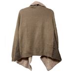 Entro  Knit Long Sleeve Open Sherpa Shacket Cardigan With Pockets! Photo 6