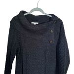 Studio One  Women’s Sz XL Gray Cowl Neck Bodycon Knee Length Knit Sweater Dress Photo 1