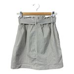 Abercrombie & Fitch Tan and White Paperbag Belted Mini Skirt Photo 1