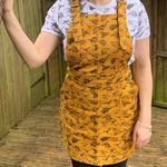 Run & Fly Ladies Honey Gold Dinosaur Print Pinafore Dress Yellow Size 8 Photo 10