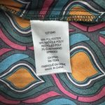 Cupcakes and Cashmere  Shirt Womens Small Blue Orange‎ Geometric Satin Colorful Photo 7