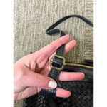 Vintage Viola Castellani Woven Slim Shoulder Bag Purse Black Photo 5