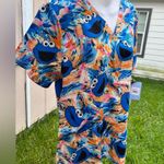 Sesame Street  Blue Cookie Monster Scrub Top Photo 1